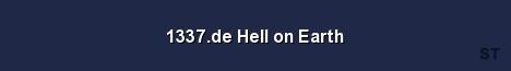 1337 de Hell on Earth Server Banner