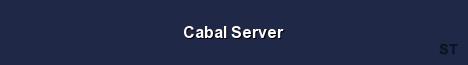 Cabal Server Server Banner
