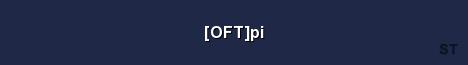 OFT pi Server Banner