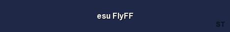 esu FlyFF Server Banner