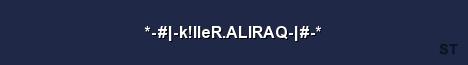 k lleR ALIRAQ Server Banner