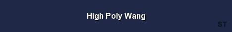 High Poly Wang Server Banner