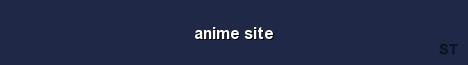 anime site Server Banner