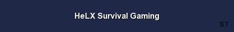HeLX Survival Gaming Server Banner