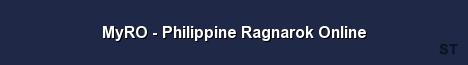 MyRO Philippine Ragnarok Online Server Banner