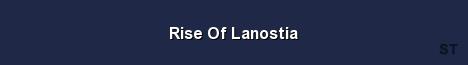 Rise Of Lanostia Server Banner
