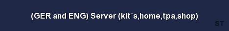 GER and ENG Server kit s home tpa shop Server Banner