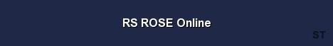 RS ROSE Online Server Banner