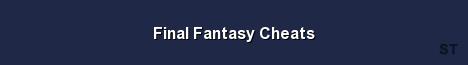 Final Fantasy Cheats Server Banner
