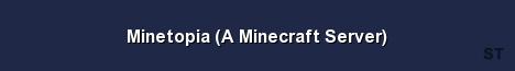 Minetopia A Minecraft Server Server Banner