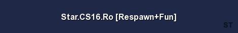 Star CS16 Ro Respawn Fun Server Banner