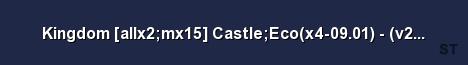 Kingdom allx2 mx15 Castle Eco x4 09 01 v276 13 Server Banner