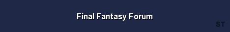 Final Fantasy Forum Server Banner
