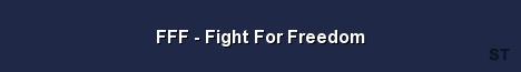 FFF Fight For Freedom Server Banner