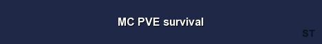 MC PVE survival Server Banner