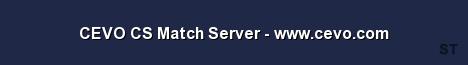 CEVO CS Match Server www cevo com 