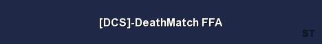 DCS DeathMatch FFA Server Banner