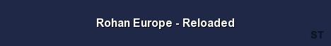 Rohan Europe Reloaded Server Banner