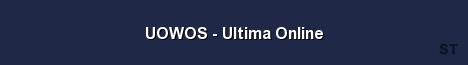 UOWOS Ultima Online Server Banner