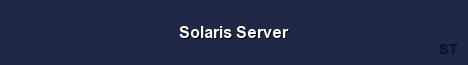 Solaris Server Server Banner