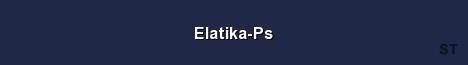 Elatika Ps Server Banner