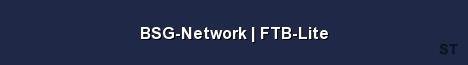 BSG Network FTB Lite Server Banner