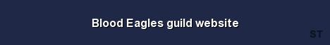 Blood Eagles guild website 