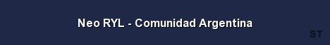 Neo RYL Comunidad Argentina Server Banner