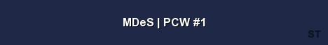 MDeS PCW 1 Server Banner