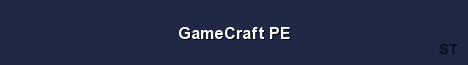 GameCraft PE Server Banner