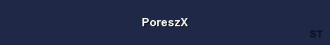 PoreszX Server Banner