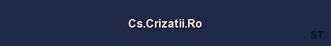 Cs Crizatii Ro Server Banner