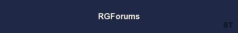 RGForums Server Banner