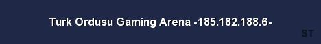 Turk Ordusu Gaming Arena 185 182 188 6 Server Banner