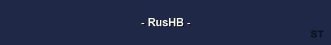 RusHB Server Banner