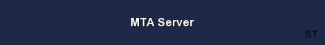MTA Server Server Banner