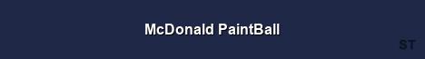 McDonald PaintBall 