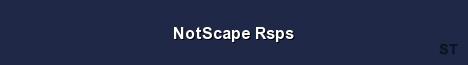 NotScape Rsps Server Banner