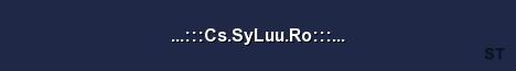 Cs SyLuu Ro Server Banner