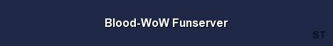 Blood WoW Funserver Server Banner