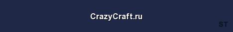 CrazyCraft ru Server Banner