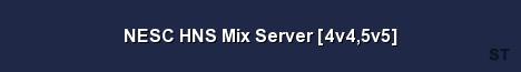 NESC HNS Mix Server 4v4 5v5 