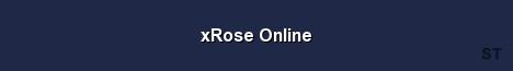 xRose Online Server Banner