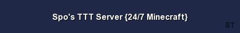 Spo s TTT Server 24 7 Minecraft 