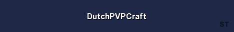 DutchPVPCraft Server Banner