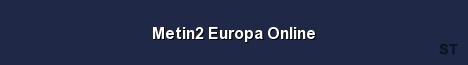 Metin2 Europa Online Server Banner