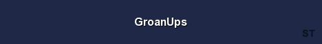 GroanUps Server Banner