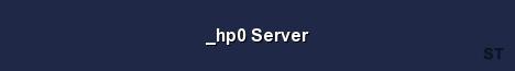 hp0 Server Server Banner