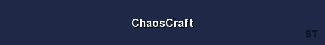 ChaosCraft Server Banner