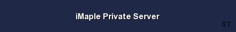 iMaple Private Server Server Banner